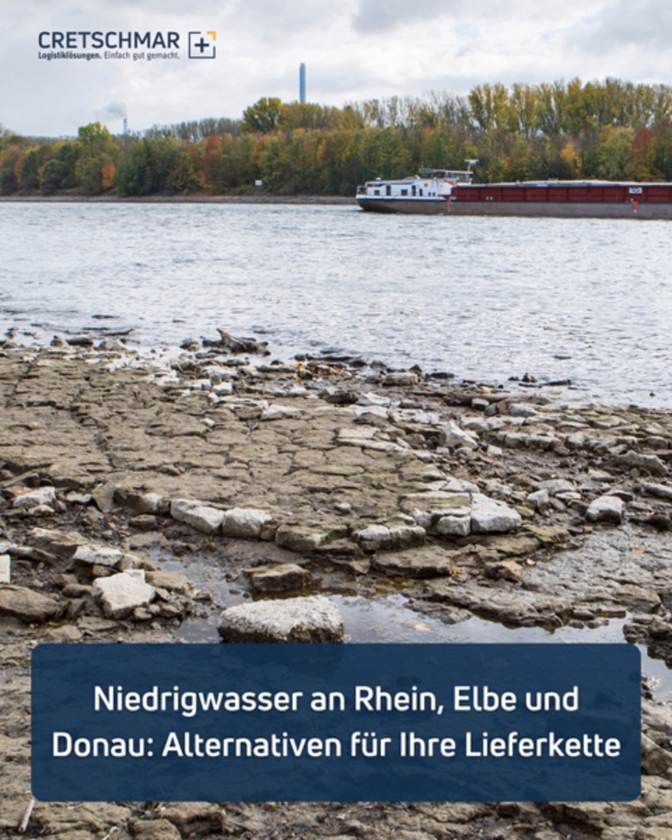 Niedrigwasser an Rhein, Elbe und Donau: Wenn der Fluss zum Nadelöhr wird