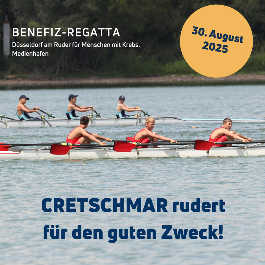 Rudern Fuer Den Guten Zweck "Wir haben das Ruder selbst in der Hand" – CRETSCHMAR rudert für den guten Zweck!
