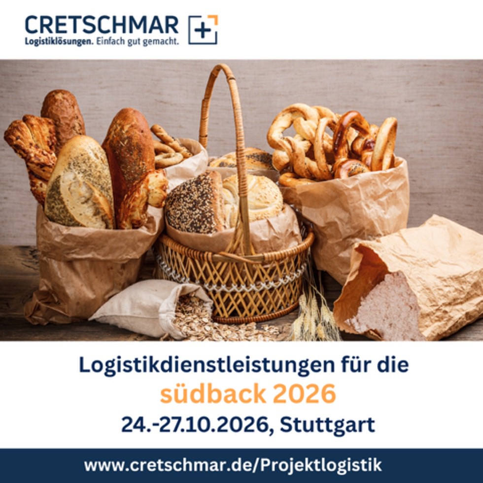 Logistikangebot: Mit CRETSCHMAR entspannt zur Südback 2026 in Stuttgart